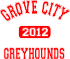 Grove City Greyhounds Outlined Text 